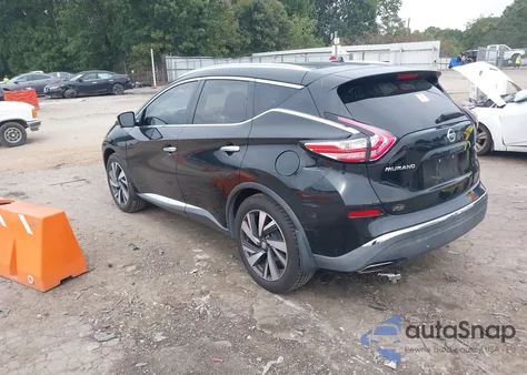 2015 Nissan Murano Platinum из США, поврежденный, VIN 5N1AZ2MH1FN241904